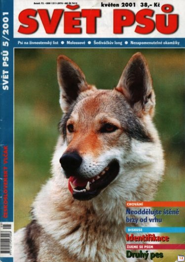 Titulní strana s Bonie Mrazivé ticho - Svět psů 5/2001
